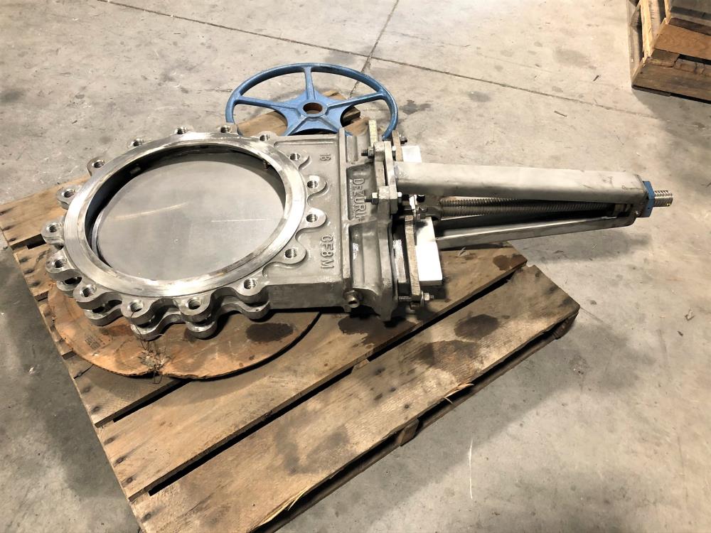 Dezurik 18" 150# 316SS Knife Gate Valve, Part# 9277178, Figure KGS